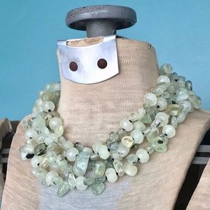 Mint Statement Necklace Chunky Collar Necklace